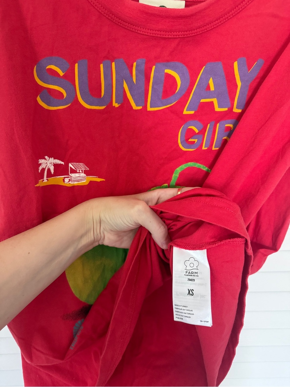 FARM Rio Sunday Girl Graphic Tee - Picture 8 of 9